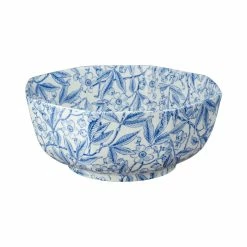 Burleigh Pottery Fortnum & Mason Blue Prunus Octagonal Bowl 20.5cm/8" Seconds Offers