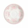 Burleigh Pottery Pink Asiatic Pheasants Tea Saucer