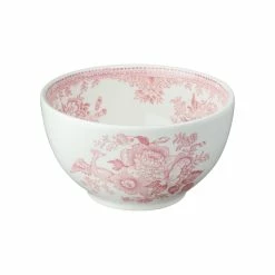 Burleigh Pottery Pink Asiatic Pheasants Mini Footed Bowl 12cm/5" Seconds Offers