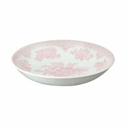 Burleigh Pottery Tableware Pink Asiatic Pheasants Pasta Bowl 23cm/9"