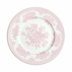 Burleigh Pottery Tableware Pink Asiatic Pheasants Plate 22cm/8.75"