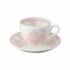 Burleigh Pottery Pink Asiatic Pheasants Teacup And Saucer Tableware