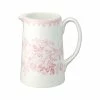 Burleigh Pottery Pink Asiatic Pheasants Medium Tankard Jug 568ml/1pt Seconds