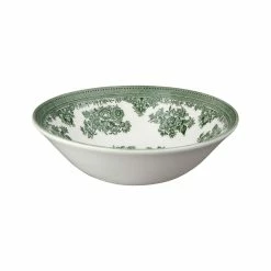 Burleigh Pottery Tableware Green Asiatic Pheasants Cereal Bowl 16cm/6.25"