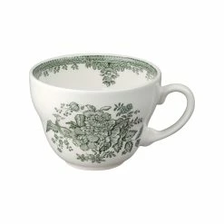 Burleigh Pottery Green Asiatic Pheasants Breakfast Cup 420ml/0.75pt