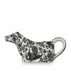 Burleigh Pottery Black Regal Peacock Cow Creamer 150ml/0.25pt Gift Boxed