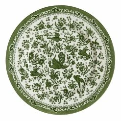 Burleigh Pottery Green Regal Peacock Plate 25cm