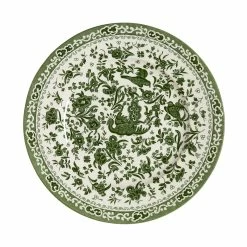 Burleigh Pottery Green Regal Peacock Plate 22cm