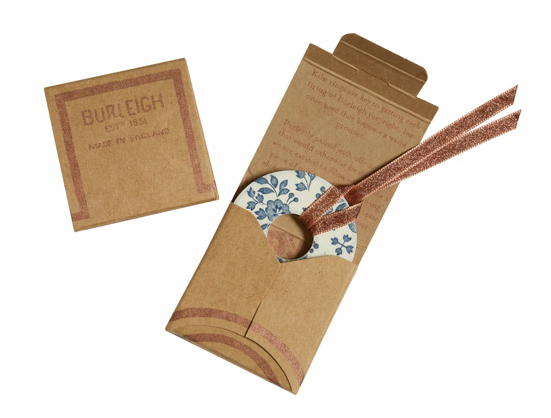 Burleigh Pottery Blue Regal Peacock Kiln Ring Decoration (Gift Box) Gifting