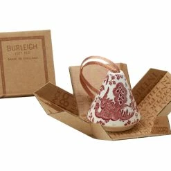Burleigh Pottery Gifting Burgundy Regal Peacock Modeller's Decoration (Gift Box)