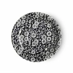 Burleigh Pottery Black Calico Tea Saucer Seconds