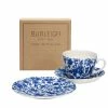 Burleigh Pottery Coffee Cups & Saucers Blue Arden Breakfast Cup Gift Set