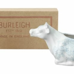 Burleigh Pottery Blue Asiatic Pheasants Cow Creamer 150ml/0.25pt Gift Boxed Gifting