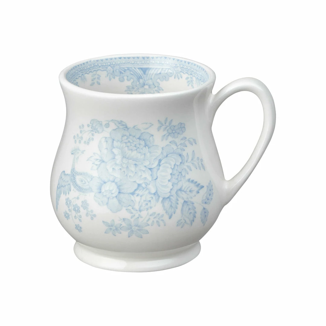 Burleigh Pottery Blue Asiatic Pheasants Sandringham Mug Half Pint 284ml/0.5pt