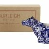 Burleigh Pottery Blue Calico Cow Creamer 150ml/0.25pt Gift Boxed