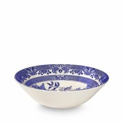 Burleigh Pottery Blue Willow Cereal Bowl 16cm Seconds Offers