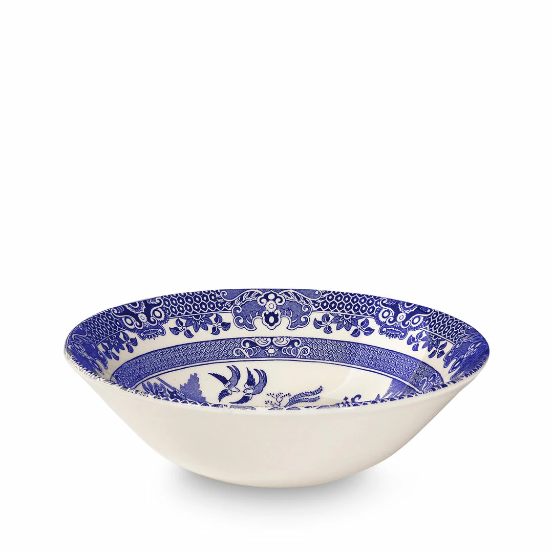 Burleigh Pottery Blue Willow Cereal Bowl 16cm Seconds Offers