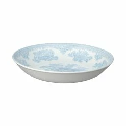 Burleigh Pottery Blue Asiatic Pheasants Pasta Bowl 23cm/9" Seconds Offers