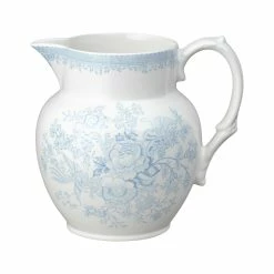 Burleigh Pottery Blue Asiatic Pheasants Small Etruscan Jug