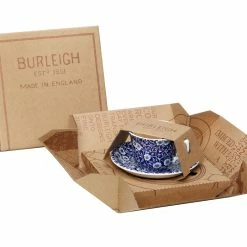 Burleigh Pottery Blue Calico Teacup Gift Set