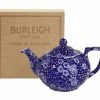 Burleigh Pottery Tableware Blue Calico Small Teapot Gift Set