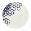 Burleigh Pottery Ink Blue Pollen Espresso Saucer