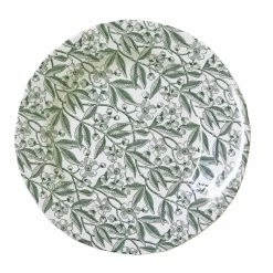 Burleigh Pottery Green Prunus Plate 26.5cm/10.5" Seconds