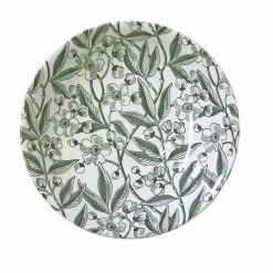 Burleigh Pottery Offers Green Prunus Breakfast Saucer Seconds