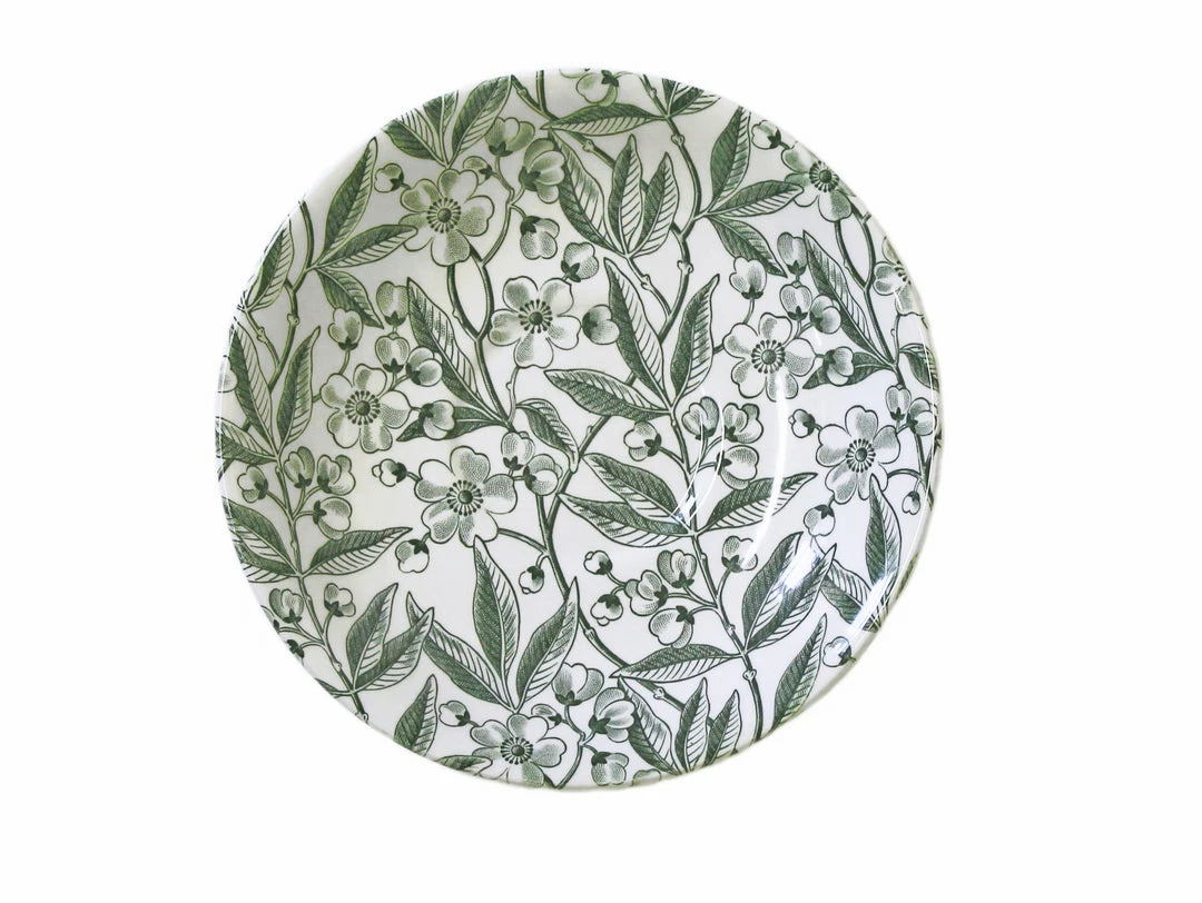 Burleigh Pottery Offers Green Prunus Breakfast Saucer Seconds
