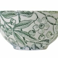 Burleigh Pottery Green Prunus Mini Footed Bowl 12cm/5" Seconds