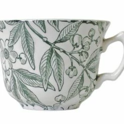 Burleigh Pottery Green Prunus Teacup 187ml/0.33pt Seconds Offers