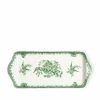 Burleigh Pottery Green Asiatic Pheasants Rectangular Tray 28cm / 11" Seconds