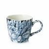 Burleigh Pottery Ink Blue Hibiscus Osbourne Mug 300ml