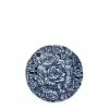 Burleigh Pottery Ink Blue Hibiscus Plate 21.5cm