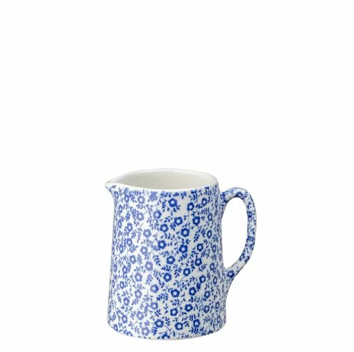 Burleigh Pottery Dark Blue Felicity Mini Tankard Jug 160ml/0.25pt Discontinued