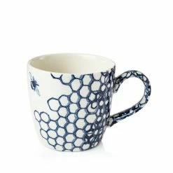 Burleigh Pottery Ink Blue Pollen Osbourne Mug 300ml Mugs