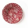 Burleigh Pottery Discontinued Red Calico Espresso Saucer