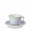 Burleigh Pottery Tableware Blue Felicity Teacup And Saucer