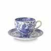 Burleigh Pottery Tableware Blue Regal Peacock Teacup And Saucer