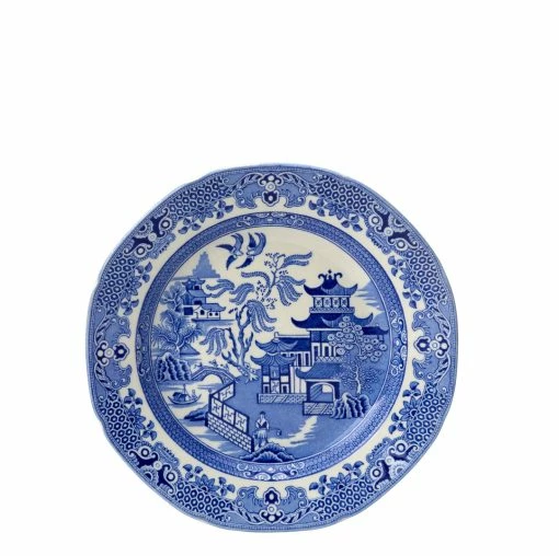 Burleigh Pottery Blue Willow Plate 19cm/7.5" Seconds