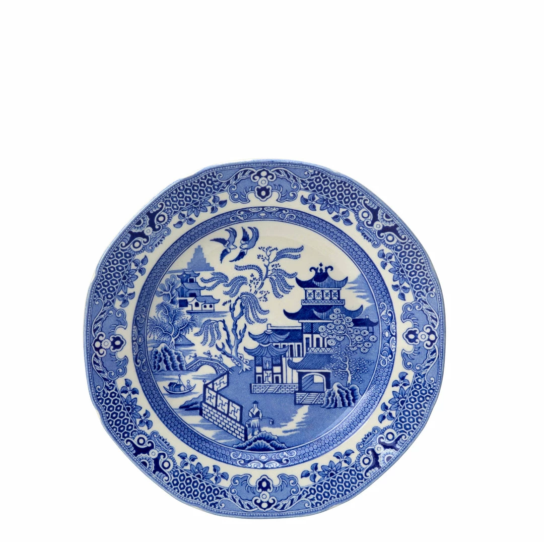 Burleigh Pottery Blue Willow Plate 19cm/7.5" Seconds