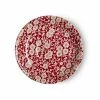 Burleigh Pottery Red Calico Breakfast Saucer Seconds