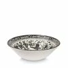Burleigh Pottery Black Regal Peacock Cereal Bowl 16cm/6.25" Tableware
