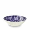 Burleigh Pottery Blue Calico Cereal Bowl 16cm/6.25"
