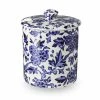 Burleigh Pottery Blue Arden Straight Sided Covered Jam 250g/ 0.5lb Tableware