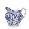 Burleigh Pottery Blue Regal Peacock Cream Jug 284ml/0.5pt Seconds Offers
