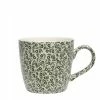 Burleigh Pottery Discontinued Dark Green Felicity Osbourne Mug