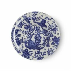 Burleigh Pottery Blue Regal Peacock Espresso Saucer
