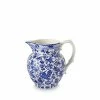 Burleigh Pottery Offers Blue Regal Peacock Etruscan Jug Small Seconds