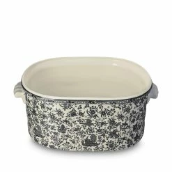 Burleigh Pottery Black Regal Peacock Foot Bath